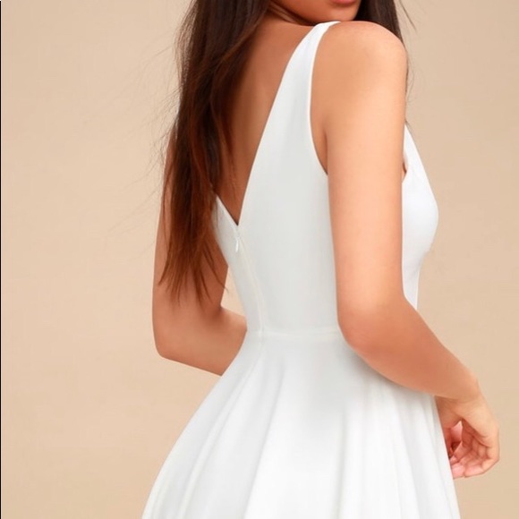 Lulu’s White Skater Dress NWT - Picture 2 of 5